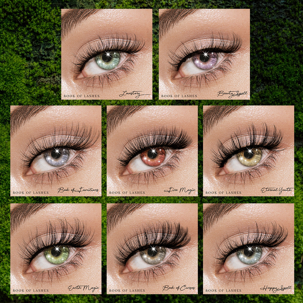 Book of Lashes Bundle: 16-pair Lashes (16 Styles) + LE Book box