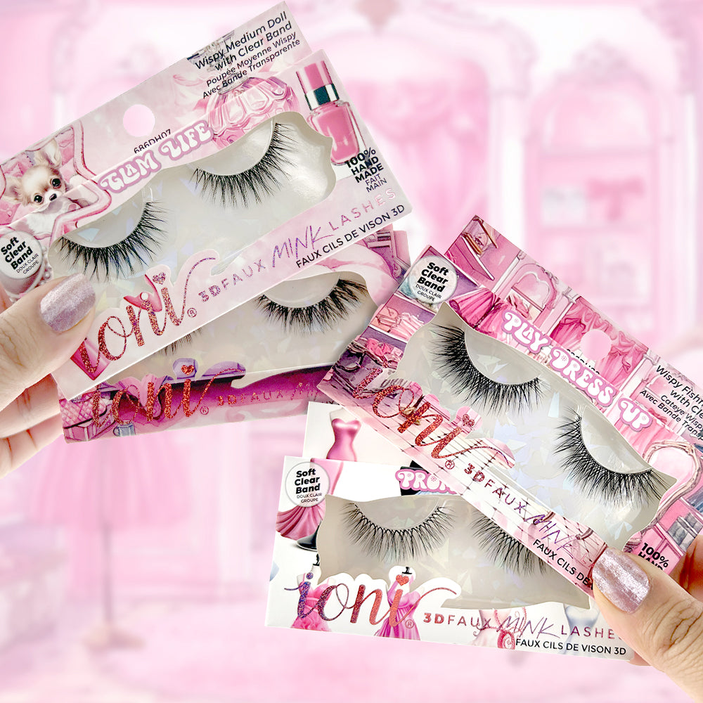 Dollhouse Natural & Medium Set: 16-pair Lashes (4 Styles) + LE Dollhouse Box