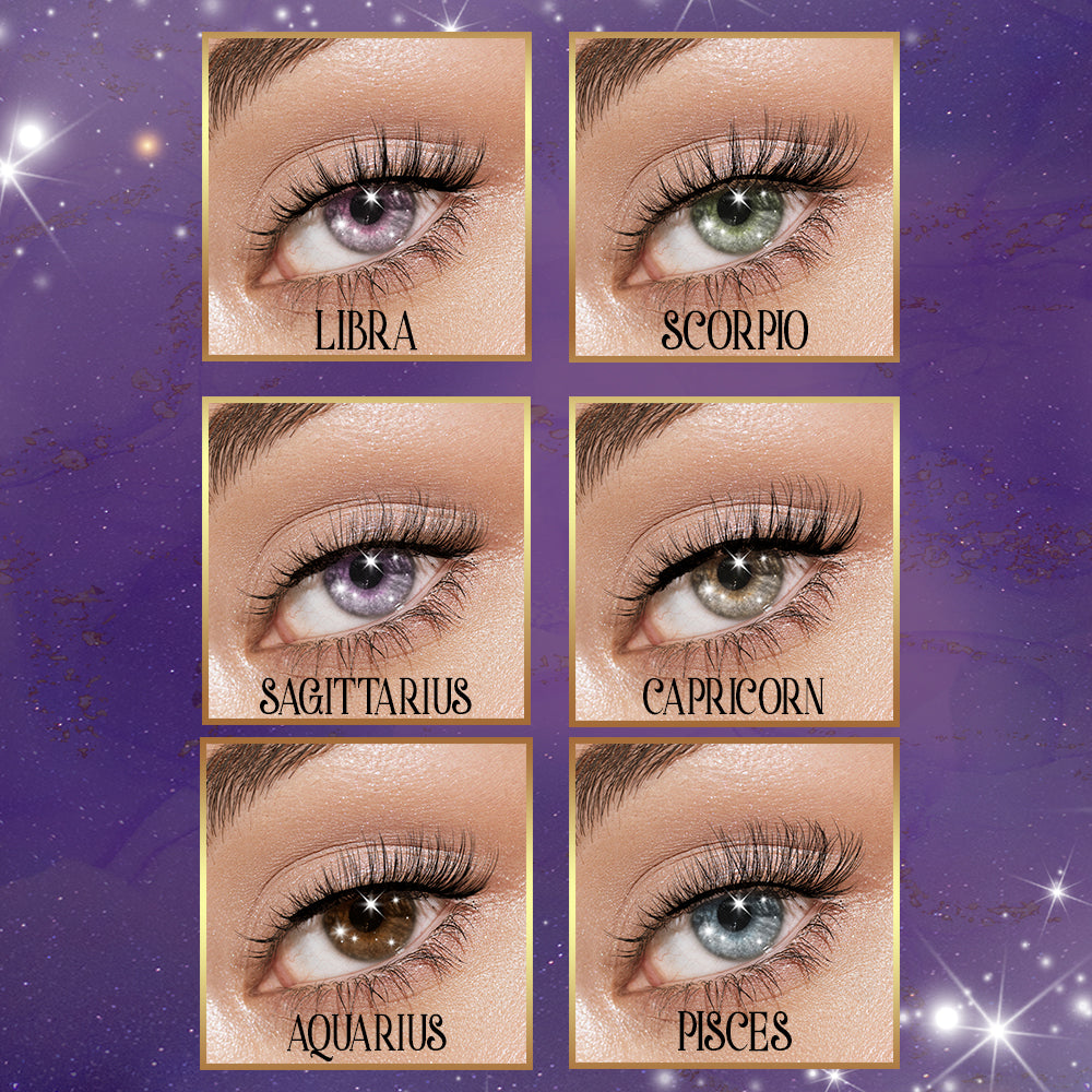 Zodiac Halfling Lashes Full Bar: 96-pair Lashes (12 styles) + Lash Bar Display