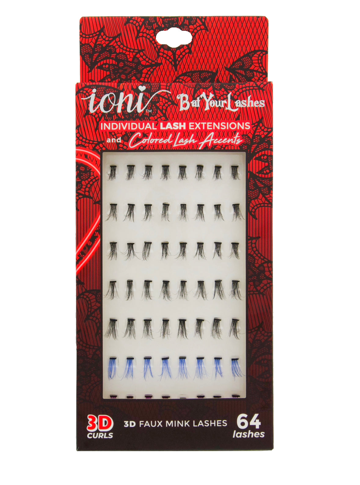 Ioni Cosmetics Halloween Lash Kit - 64 Lash Extensions